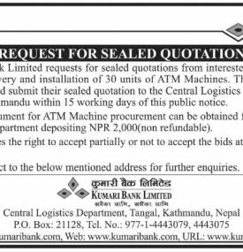 Request for Sealed Quotation