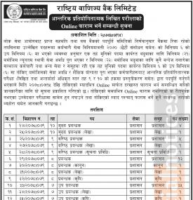 आन्तरिक प्रतियोगितात्मक लिखित परिक्षाको Online फारम भर्ने सम्बन्धी सूचना