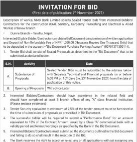 Invitation for bid