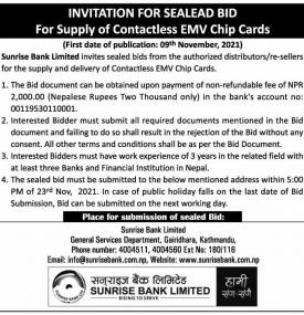 Invitation for Sealed Bids