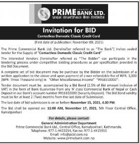 Invitation for Bids
