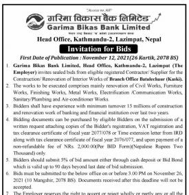 Invitation for Bids