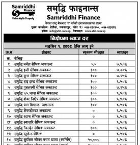 Interest Rates Notice