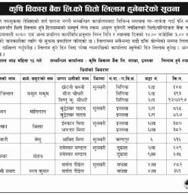 Auction Notice