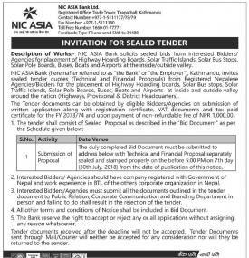 Invitation for Sealed Tender