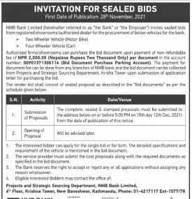 Invitation for Sealed Bids