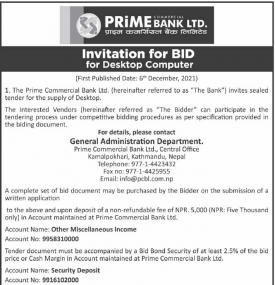 Invitation For Bids