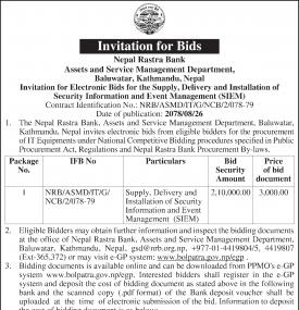 Invitation for Bids