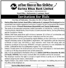 Invitation for Bids
