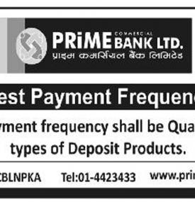 Notice Regarding Interest Payment Frequency