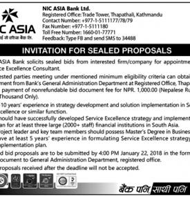 Invitaion for Sealed Proposales Notice