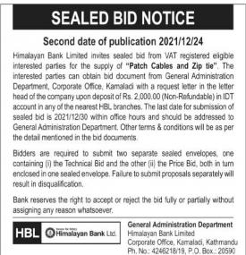 Sealed Bid Notice