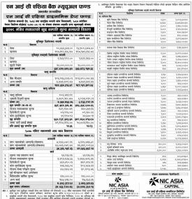 NIC Asia Capital has published 'NIC Asia Dynamic Debt Fund' Net Assets Value up to Mangsir, 2078.