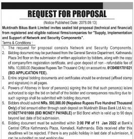 Request for Proposal