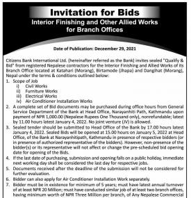 Invitation for Bids