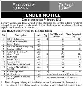 Tender Notice