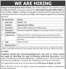 विकास बैंकमा कर्मचारी आवश्यकता - Banking Career -