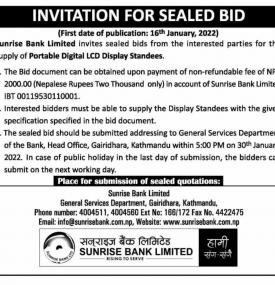 Invitation for Sealed Bids