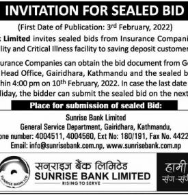 Invitation for Sealed Bids