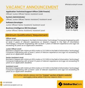 Vacancy Announcement