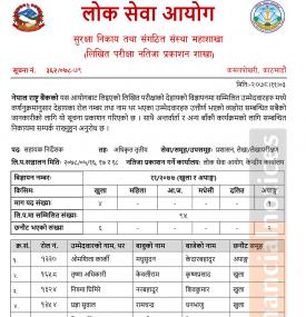 सहायक निर्देशक (अधिकृत तृतीय) लेखा/लेखा परीक्षण पदको लिखित परीक्षाको नतिजा प्रकाशन