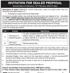 Invitation for Sealed Proposal