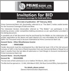 Invitation for Bids