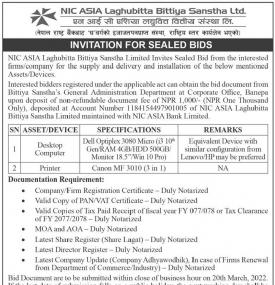 Invitation For Sealed Bids 