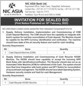 Invitation For Sealed Bids 