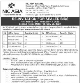 Invitation for Sealed BIds