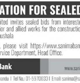 Invitation For Sealed Bids