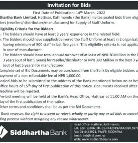 Invitation for Bids