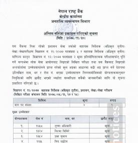 सहायक निर्देशक (अधिकृत तृतीय)  लेखा/लेखा परीक्षण  र  कानून तर्फको को अन्तिम नतिजा प्रकाशन