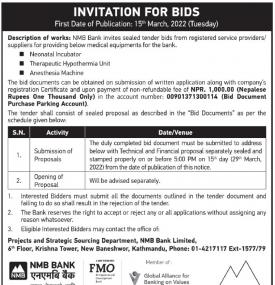 Invitation for Bids
