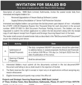 Invitation for Sealed Bid