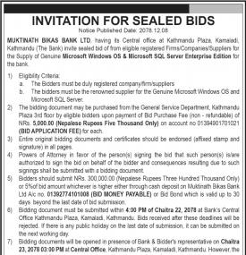 Invitation for Sealed Bids