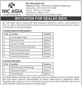 Invitation For Sealed Bids