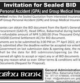 Invitation For Sealed Bids