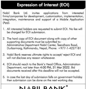 Expression of Interest (EOI)