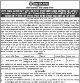 लिलाम बिक्री सम्बन्धी सूचना