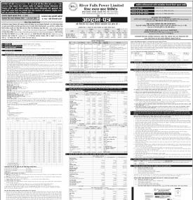  रिभर फल्स पावरले चैत २७ गतेदेखि आईपीओ निष्काशन गर्नेबारे सूचना