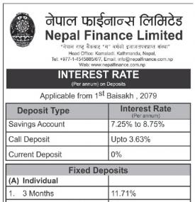 Interest Rates Notice