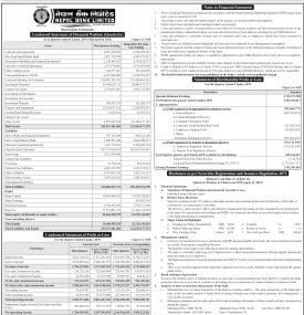 नेपाल बैंकको खुद नाफा २ अर्ब १९ करोड २९ लाख रुपैयाँ - Q3 Report -