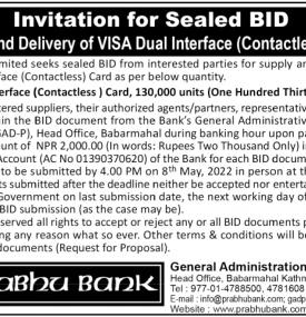 Invitation for Sealed Bid