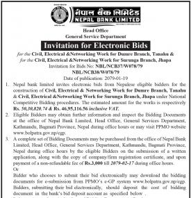 Invitation for Electronic Bids