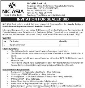 Invitation For Sealed Bids