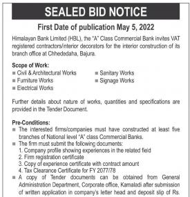 Sealed Bid Notice