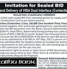 Invitation for Sealed Bids