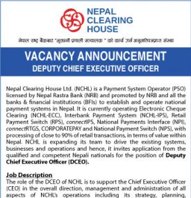Vacancy Announcement