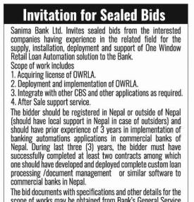 Invitation of Sealed Bids